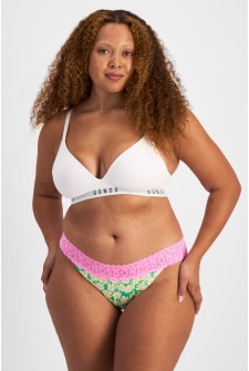 Icons Lace Top Thong