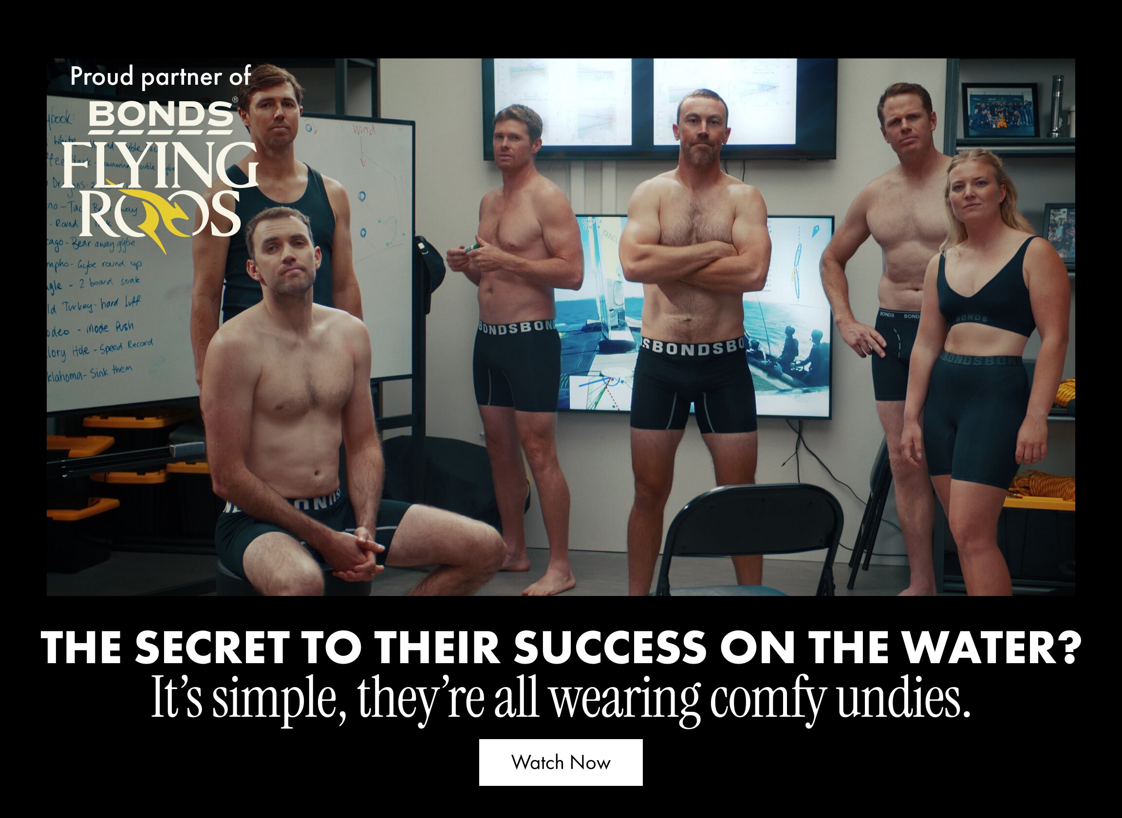 The secret to their success on the water? It's simple, they're all wearing comfy undies. Watch Now
